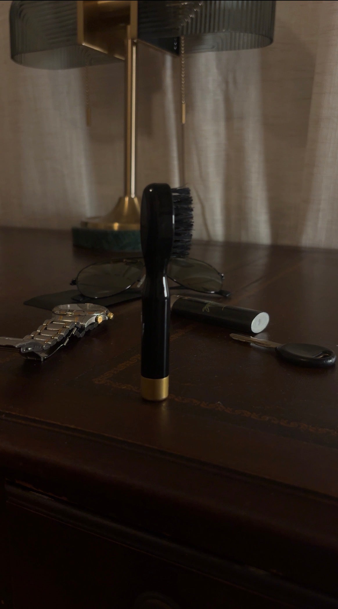 Ochre Mustache Brush